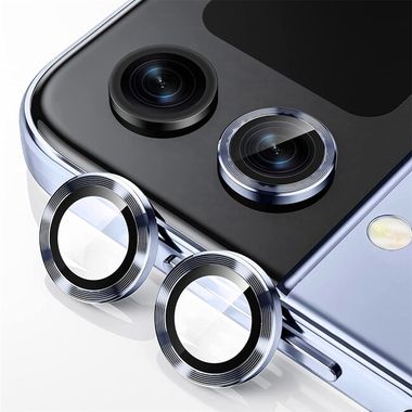 Ochranné sklo na zadnú kameru ENKAY na Samsung Galaxy Z Flip 5 - Modrá