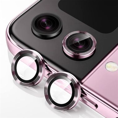 Ochranné sklo na zadnú kameru ENKAY na Samsung Galaxy Z Flip 5 - Ružová