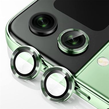 Ochranné sklo na zadnú kameru ENKAY na Samsung Galaxy Z Flip 5 - Zelená