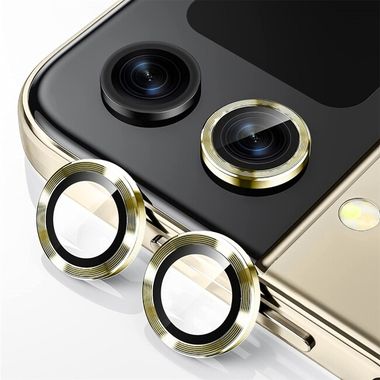 Ochranné sklo na zadnú kameru ENKAY na Samsung Galaxy Z Flip 5 - Zlatá