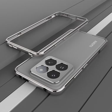 Ochranný kryt metal Aurora na Xiaomi 14 Pro - Strieborno fialová