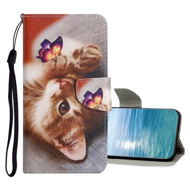 Peňaženkové 3D puzdro Colored na Samsung Galaxy A73 5G - Butterfly Cat