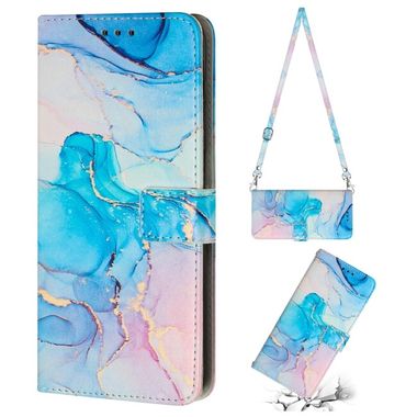 Peňaženkové 3D puzdro CROSSBODY na Samsung Galaxy A14 4G/5G - Ružovozelená