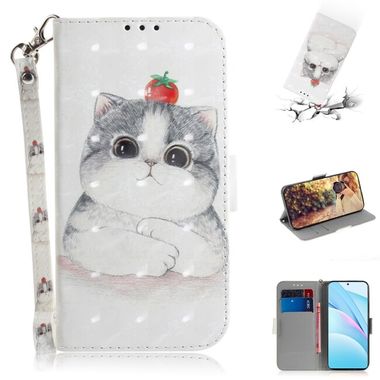 Peňaženkové 3D puzdro DRAWING na Xiaomi Mi 10T Lite 5G - Cute Cat
