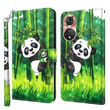 Peňaženkové 3D puzdro na Honor 50 - Panda Climbing Bamboo