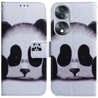 Peňaženkové 3D puzdro na Honor 70 - Panda