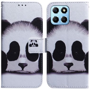 Peňaženkové 3D puzdro na Honor X8 5G/X6 - Unavená Panda