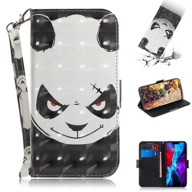 Peňaženkové 3D puzdro na iPhone 12/12 Pro - Angry Bear