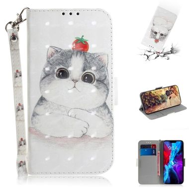 Peňaženkové 3D puzdro na iPhone 12/12 Pro - Cute Cat