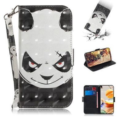 Peňaženkové 3D puzdro na LG K61 - Angry Bear