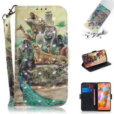 Peňaženkové 3D puzdro na Samsung Galaxy A11 / M11 - Zoo