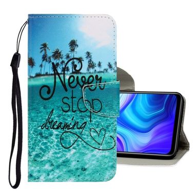 Peňaženkové 3D puzdro na Samsung Galaxy A21s - Blue Coconut Grove