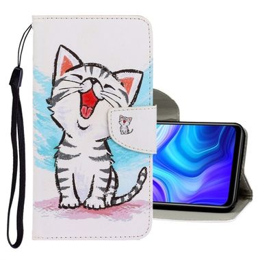Peňaženkové 3D puzdro na Samsung Galaxy A21s - Red Mouth Cat