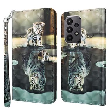 Peňaženkové 3D puzdro na Samsung Galaxy A24 - Cat Tiger