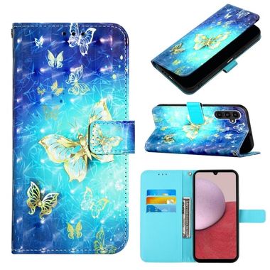 Peňaženkové 3D puzdro na Samsung Galaxy A24/A25 5G - Golden Butterfly