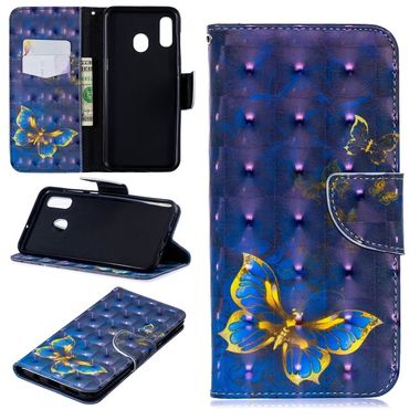 Peňaženkové 3D puzdro na Samsung Galaxy A30 - Butterfly