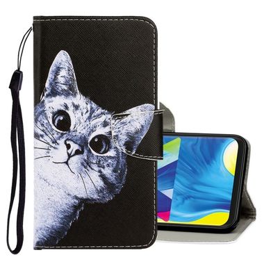 Peňaženkové 3D puzdro na Samsung Galaxy A30 - Curious Cat