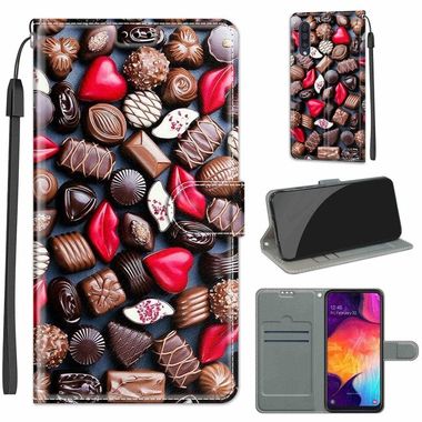 Peňaženkové 3D puzdro na Samsung Galaxy A50 – Red Lip Chocolate