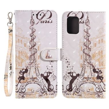 Peňaženkové 3D puzdro na Samsung Galaxy A71 5G - Eiffel Tower Couple