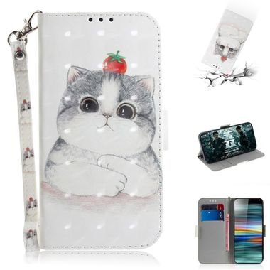 Peňaženkové 3D puzdro na Sony Xperia 10 - Cute Cat