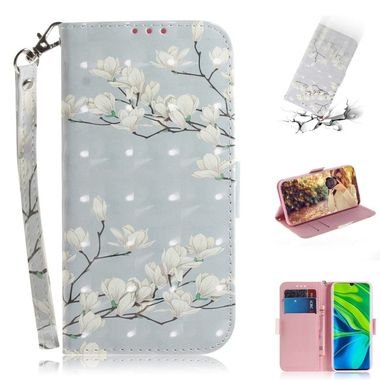 Peňaženkové 3D puzdro na Xiaomi Mi Note 10 - Magnolia flower