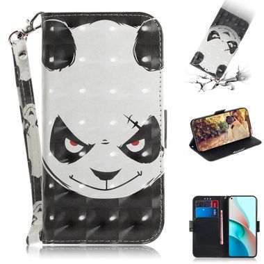 Peňaženkové 3D puzdro PAINTED na Xiaomi Redmi Note 9T - Angry Bear