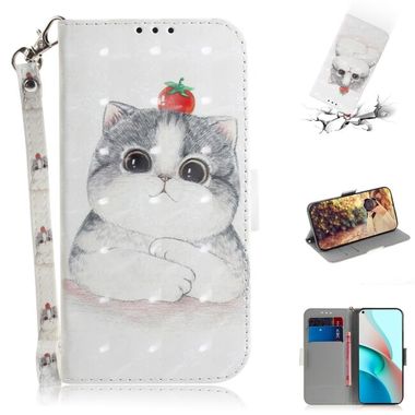 Peňaženkové 3D puzdro PAINTED na Xiaomi Redmi Note 9T - Cute Cat