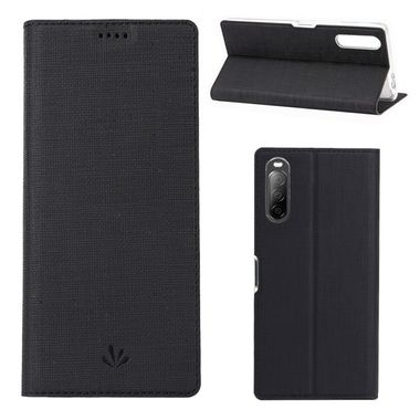 Peňaženkové Denim puzdro na Sony Xperia L4 - Black