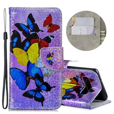 Peňaženkové kožené meniace puzdro na Samsung Galaxy S10 - Butterflies