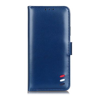 Peňaženkové kožené puzdro 3-Color Pearl na Moto G10/G20/G30 - Modrá