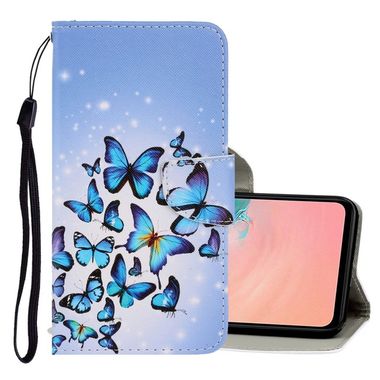 Peňaženkové kožené puzdro 3D Painting Horizontal na Samsung Galaxy A71-Multiple Butterflies