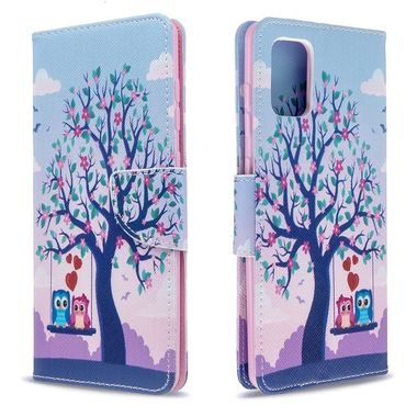 Peňaženkové kožené puzdro 3D Painting Horizontal na Samsung Galaxy A71-strom