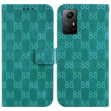 Peňaženkové kožené puzdro 8-shaped na Xiaomi Redmi Note 12S - Zelená