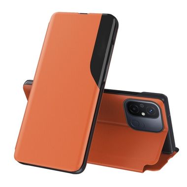 Peňaženkové kožené puzdro Attraction na Xiaomi Redmi 13C - Oranžová