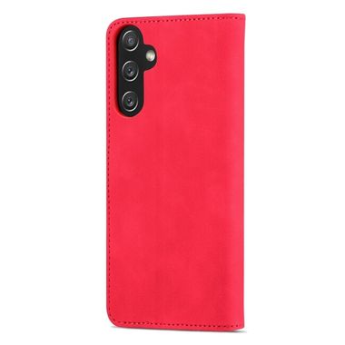Peňaženkové kožené puzdro AZNS Skin Feel na Samsung Galaxy A05s - Červená