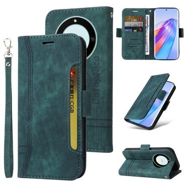 Peňaženkové kožené puzdro BETOPNICE na Honor Magic5 Lite - Zelená