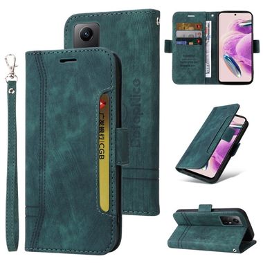 Peňaženkové kožené puzdro BETOPNICE na Xiaomi Redmi Note 12S - Zelená