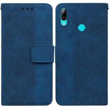 Peňaženkové kožené puzdro BRUSH na Huawei P smart 2019/Honor 10 Lite – Modrá