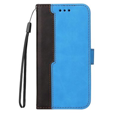 Peňaženkové kožené puzdro Business Stitching-Color na Moto G10/G20/G30 - Modrá