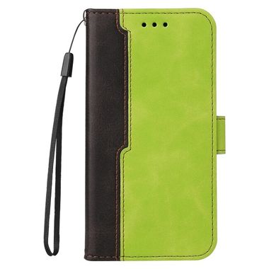 Peňaženkové kožené puzdro Business Stitching-Color na Moto G10/G20/G30 - Zelená