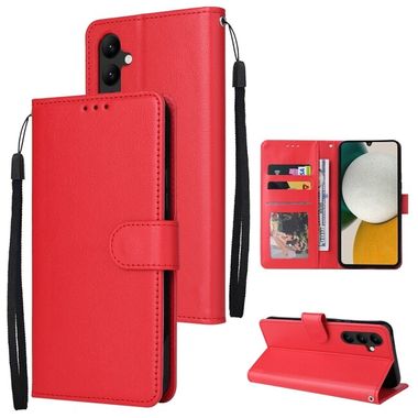 Peňaženkové kožené puzdro CARD na Samsung Galaxy A34 5G – Červená