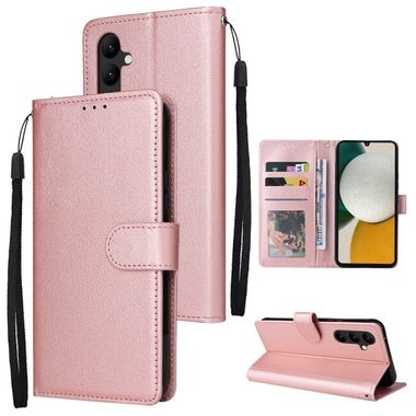 Peňaženkové kožené puzdro CARD na Samsung Galaxy A34 5G – Ružovozlatá
