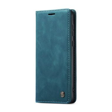 Peňaženkové kožené puzdro CaseMe Multifunctional na Galaxy A35 5G - Modrá