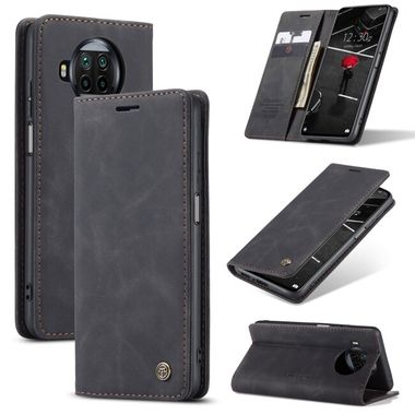 Peňaženkové kožené puzdro CaseMe na Xiaomi Mi 10T Lite 5G - Čierna