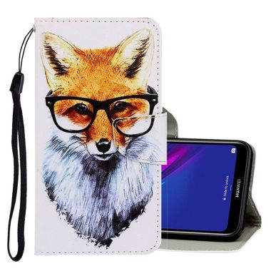 Peňaženkové kožené puzdro CAT na Huawei Y6 2019 – Fox