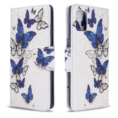 Peňaženkové kožené puzdro Colored Drawing Pattern na Samsung Galaxy A51 Butterfly Swarm