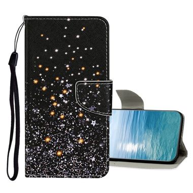 Peňaženkové kožené puzdro COLORED na Samsung Galaxy A23 5G - Čierna obloha
