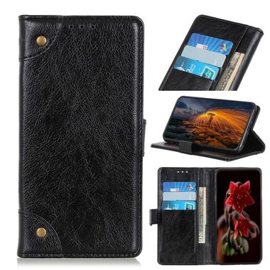 Peňaženkové kožené puzdro COPPER na Samsung Galaxy A03 – Čierna