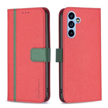 Peňaženkové kožené puzdro CROSS na Samsung Galaxy A54 5G – Červená