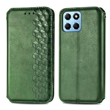 Peňaženkové kožené puzdro Cubic na Honor X8 5G/X6 - Zelená